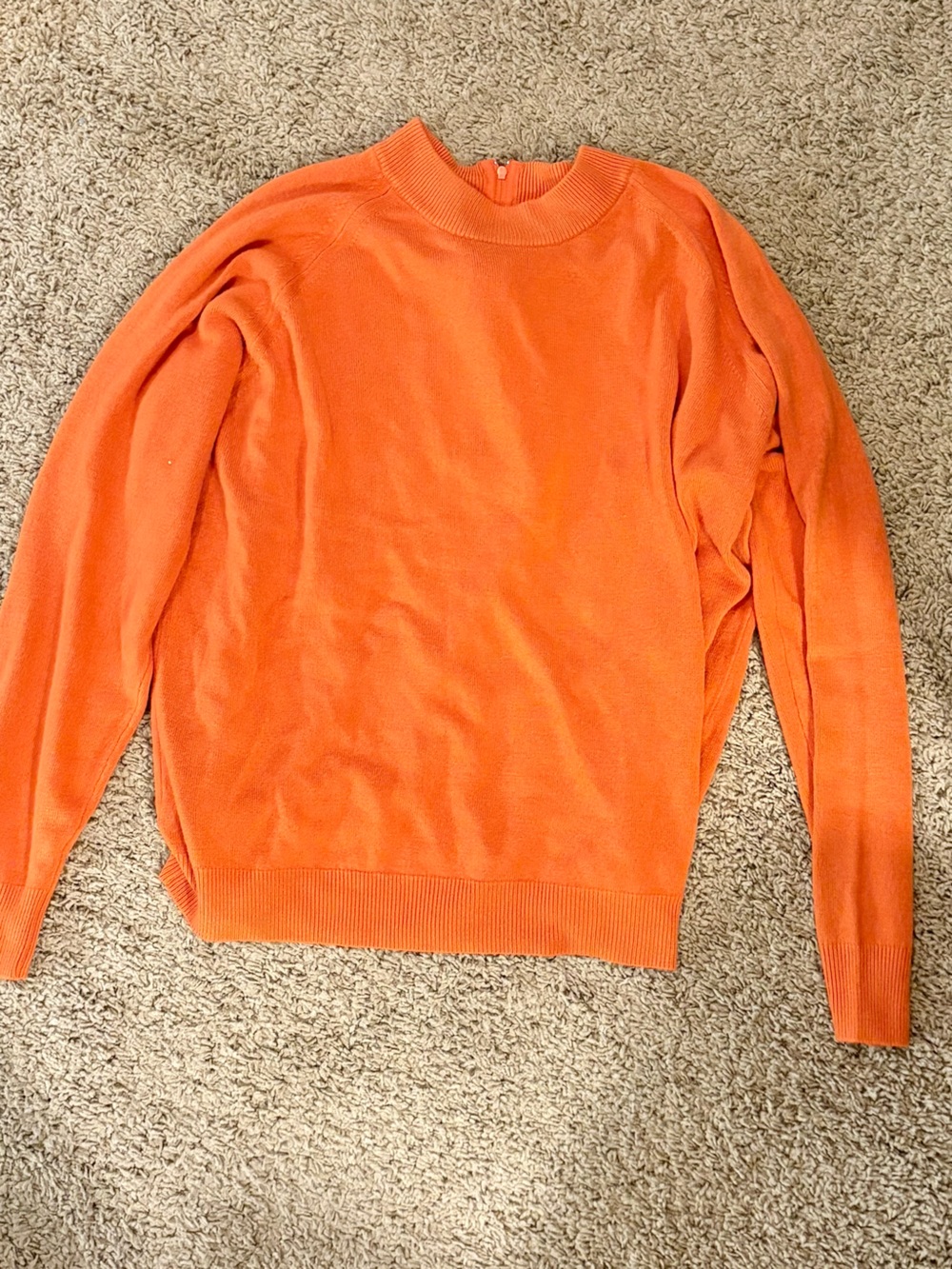 Classic Women's Crewneck Sweater - Orange-XXL